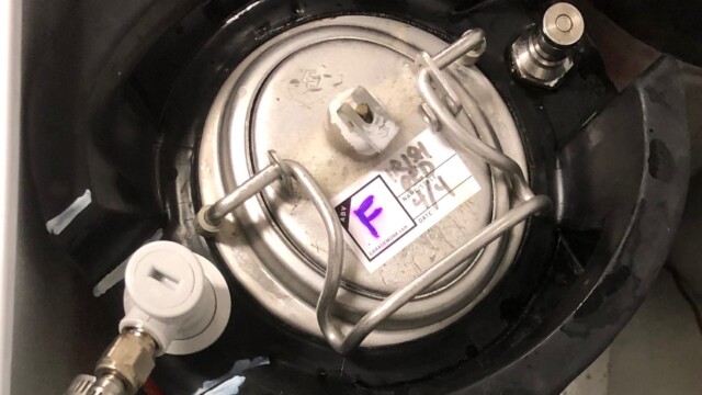 I ferment in corny kegs too so here's a label on one of my fermenting kegs. Labeling Your Keg, Carboy, and Fermentation Buckets