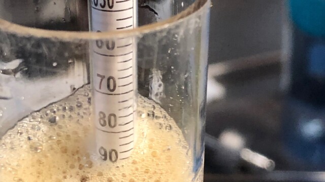 This is the gravity of the condensed wort. It's around 90 gravity points (1.090) which is 2.5x - 3x your 1.035 target (that's perfect). Note that you don't need to do this. I only share this to help you understand the process. Making Multiple Yeast Starters in a Pressure Canner