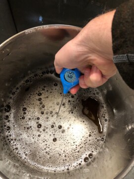 Ensuring the cooled starter is at my pitching temperature Yeast Starter Process
